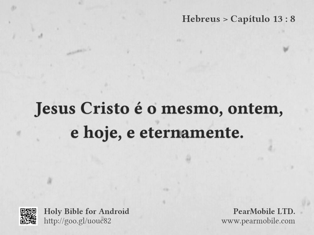 Hebreus, Capítulo 13:8